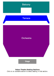 saban theatre seating chart