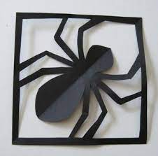 Paper Spider Cutout Halloween Crafts Decorations Halloween Crafts Diy Halloween Decorations