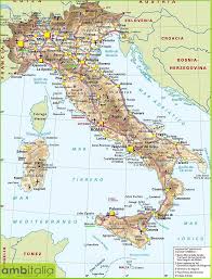 Al este, con eslovenia y el mar adriático; Mappa Dell Italia Innsbruck Italia Del Nord