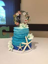 Tropical Wedding Cake Topper Floral Wreath Mr Mrs Colorful Etsy Tropical Wedding Cake Wedding Cake Decorations Beach Wedding Cake
