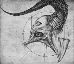 Znalezione Obrazy Dla Zapytania Demon Drawing Kunst Ideen Gruselige Kunst Horrorkunst How to draw a demon step 2 adding features and details. pinterest