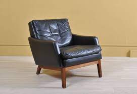 Shop safely with our chairish buyer guarantee. Danish Leather Lounge Chair Ottoman 1960s For Sale At Pamono