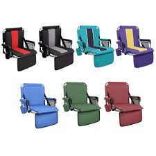 New Supports Up To 225 Lbs Bleacher Folding Stadium Seat Chair With Arms Stadium Seats Stadium Seats For Bleachers Bleacher Chairs