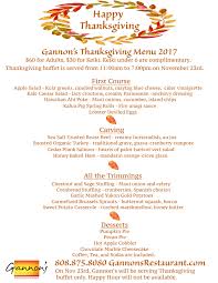 To some, the visit comes as little to no surprise. Gannon S Restaurant Announces Thanksgiving Day Buffet Menu Gannon S Restaurant