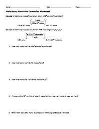 Learn vocabulary, terms and more with flashcards, games and other study tools. Mole To Atom Atom To Mole Conversion Worksheet By Mary Pigott Tpt