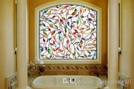 3d Tree Branches Leaves Stained Glass Film Static Cling Window Film For Bathroom Frosted Privacy Window Decoration Decal Film Truck Window Decals Truck Window D Bonsai Planter Ebay