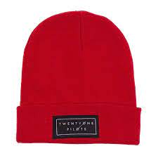 Official Twenty One Pilots Red Beanie Hat Text Logo Gift Amazon Co Uk Clothing Twenty One Pilots Merch Twenty One Pilots Hat Red Beanie