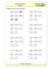 Umfangreiche sammlung von aufgaben für mathe am gymnasium und in der realschule. Matheaufgaben Gemischt Bis 1000 Klasse 3 Mathiki De