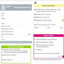 An asthma action plan (or management plan) is a written plan that you create with your child's doctor to help control your child's asthma. A Asthma Action Plan Card Front In Jpeg Format B Asthma Action Plan Download Scientific Diagram