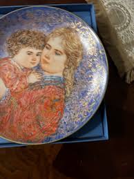 Edna Hibel Limited edition Mother's Day collector plates. 9 Plates