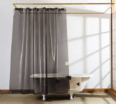Mid century modern in green and red shower curtain. Radical Transparency New Shower Curtains From A Brooklyn Maker Remodelista