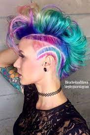 Discover New Looks With Mohawk For Women Hairstyles Unicorn Hair Color Unicorn Hair Hair Styles