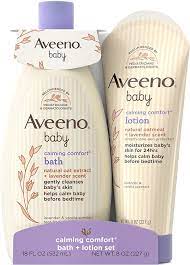 Aveeno baby calming comfort bath 18 oz. Buy Aveeno Baby Calming Comfort Bath Lotion Set Night Time Baby Skin Care Products With Natural Oat Extract Lavender Vanilla Scents Paraben Free 2 Items Online In Germany B01c8br0co