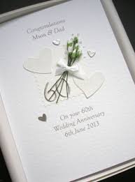60th Anniversary Card Personalised Diamond Wedding Handmade Gift Boxed L Diamond Wedding Anniversary Cards Anniversary Cards Handmade Wedding Anniversary Cards