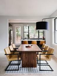Our Austin Rental The Dining Room Of My Dreams The Effortless Chic Walnut Dining Table Dining Table Chairs Modern Dining Room
