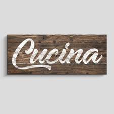 Sold and shipped by spreetail. Rustic Kitchen Wall Decor Farmhouse Wall Art Cucina Sign Home Decorations Cucina Brown Buy Online In Dominica At Desertcart 225112110