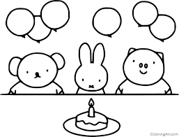 Lego star wars coloring pages free. Poppy And Boris Celebrate Miffys Birthday Coloring Page Coloringall