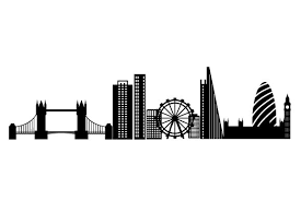 Westminster palace in london at dusk view of the houses of parliament at dusk. London Skyline Svg Plotterdatei Von Creative Fabrica Crafts Creative Fabrica