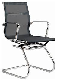 Hiyeah office guest chair modern leather mid back metal sled base conference reception room chairs with arms (coffee, 1 pc) 5.0 out of 5 stars 1 $108.99 $ 108. Modern Mesh Visitor Office Chair Contemporary Office Chairs By Modern Selections Houzz