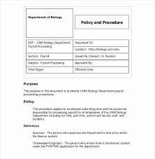 Standard Operating Procedure Sample Pdf Fresh 13 Standard Operating Proce Standard Operating Procedure Template Standard Operating Procedure Free Word Document
