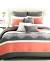 Coral And Grey Bedroom