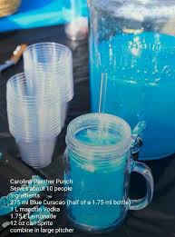 Carolina Panther Punch Recipe Super Bowl Drinks Carolina Panthers Superbowl Party