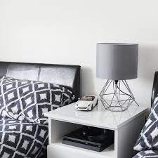Great savings & free delivery / collection on many items. Angus Collection Geometric Grey Table Lamp Value Lights