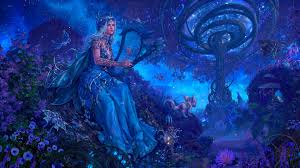 Popular hair the musical movie of good quality and at affordable prices you can buy on looking for something more? Wallpaper Artwork Fantasy Art Fantasy Girl Harp Lipstick Blue Eyes Blue Hair Musical Instrument 3840x2160 Wallpapermaniac 1944745 Hd Wallpapers Wallhere