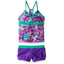Speedo Girls Jungle Floral Two Piece Boyshort Tankini Swim Set Details Can Be Found By Clicking On The Image This Is A Tankini Girls Swimsuit Swim Tankini