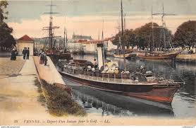56 Vannes Depart D Un Bateau Pour Le Golf Vannes Vannes Carte Postale Morbihan