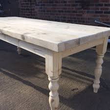 Rustic Thick Top Farmhouse Dining Table Made To Measure From Etsy Rustic Farmhouse Table Farmhouse Dining Wood Dining Table Rustic