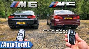 Bmw M5 F90 Vs M6 F06 Review Pov On Autobahn Road By Autotopnl Youtube