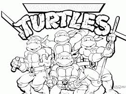 These alphabet coloring sheets will help little ones identify uppercase and lowercase versions of each letter. Printable Ninja Turtles Coloring Pages Coloring Home