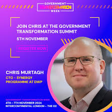 Very much looking forward to this session at Government Transformation  Week.