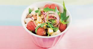 Salade De Pasteque Et Mozzarella Recette Salade De Pasteque Recettes De Cuisine Salade