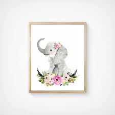 Elephant Painting Baby Elephant Animal Print African Etsy Elephant Painting Animal Paintings Painting