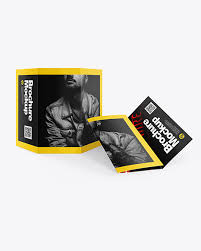 Find & download free graphic resources for trifold mockup. A4 Trifold Brochures Mockup In Stationery Mockups On Yellow Images Object Mockups