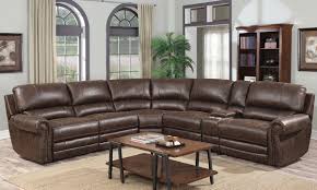Sectionals, sectional sofas & couches. El Paso Top Grain Leather Triple Reclining Storage Sectional The Dump Luxe Furniture Outlet