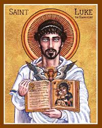 St Luke The Evangelist Icon By Theophilia On Deviantart San Lucas Evangelista Santoral Catolico Imagenes Religiosas