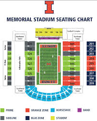 Football Seating Chart University Of Illinois Memorial