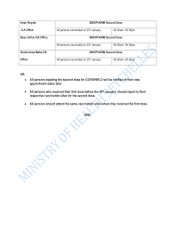 Ministry of Health...