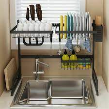 Maybe you would like to learn more about one of these? Sink Rack Dish Drainer For Kitchen Sink Racks Stainless Steel Over The Sink Shelf Storage Rack Walmart Com Walmart Com