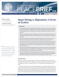 Illegal Extraction Of Minerals As A Driver Of Conflict In