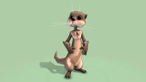 Otter By Kyan0s Otters Disney Characters 3d Model