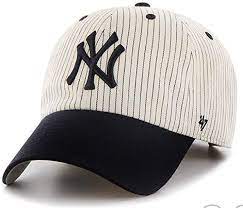 Amazon Com 47 Brand Clean Up New York Yankees Pinstripe Home Run Two Tone Adjustable Cap Clothing Hats For Men Yankees Gear Usa Cap