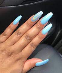 Acrylicnailart Special Nails Winter Nails Acrylic Blue Nails