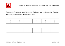 Addition und subtraktion von brüchen, aufgabensammlung aus klassenarbeiten. Zahlen Ordnen Einfache Bruche Nenner 2 3 4 5 8 10 Ordnen