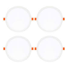 Lithonia lighting led downlighting solutions include commercial downlights, residential downlights, canless solutions, and residential kits. 20w 9 Inch Ultra Thin Recessed Ceiling Light 1920lm Super Bright Led Slim Round Downlight 6000k Daylight White 120w Equiv Adjustable Cut Hole Diameter 2 9 Simple Retrofit Installation Pack Of 6 Buy Online In