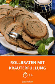 Rollbraten Mit Krauterfullung Rezept Rollbraten Rezepte Braten