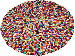 Benuta teppich „ebba rund 160 cm. Wollteppich Maja Home Affaire Rund Hohe 22 Mm Reine Wolle Filzkugel Teppich Wohnzimmer Online Kaufen Otto